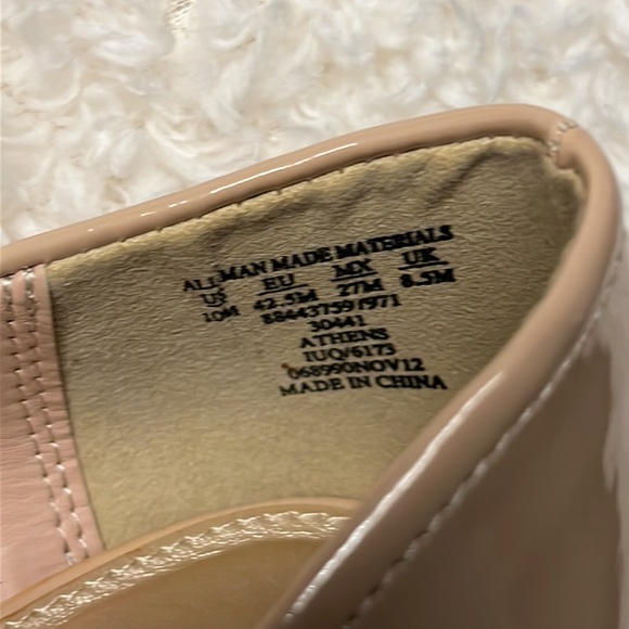 Heels peep toe wedge platform nude heels NWT attention size 10 - Picture 9 of 13